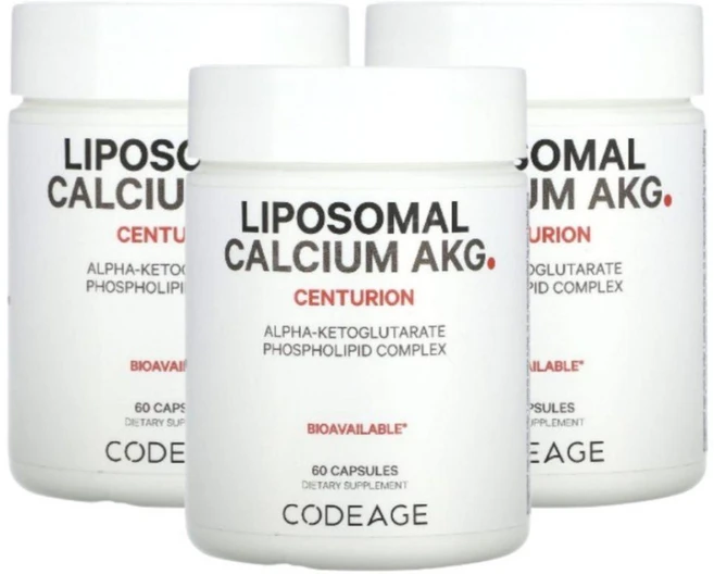 코드에이지 리포좀 리포조말 칼슘 AKG 60캡슐 3개 리포소말 Calcium, 60정 - 쿠팡