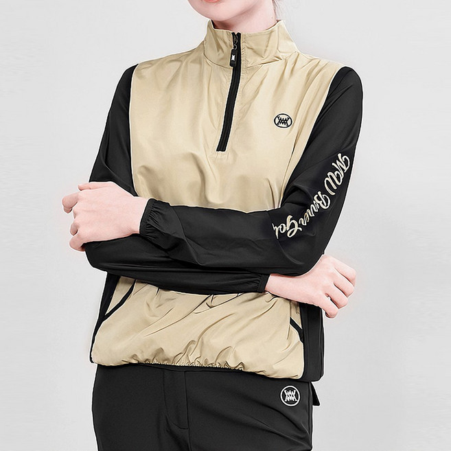 그레힙 여성 골프 티셔츠 레터링 포인트 아노락 반목 반집업 바람막이 맨투맨