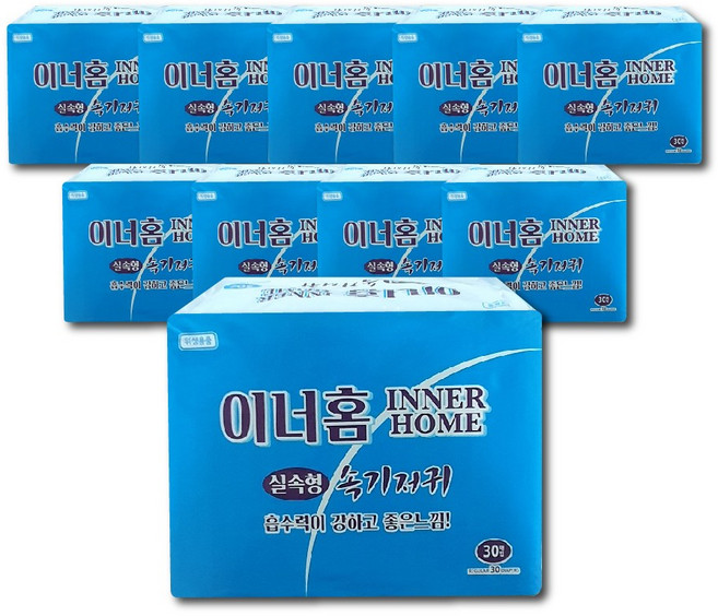 이너홈 산모용패드 실속형기저귀300매, 30개입, 10개, FREE(onesize)