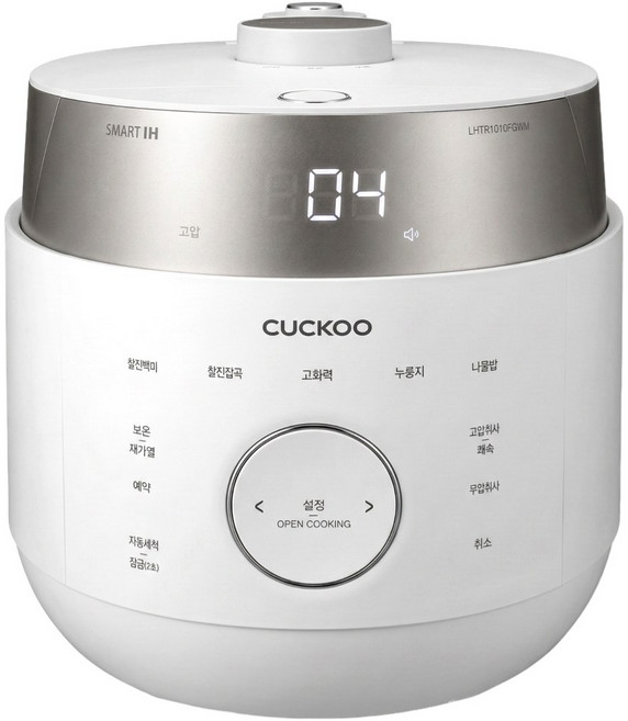 쿠쿠 트윈프레셔 마스터셰프 IH 전기압력밥솥 10인용, CRP-LHTR1010FGWM, 그레이스화이트