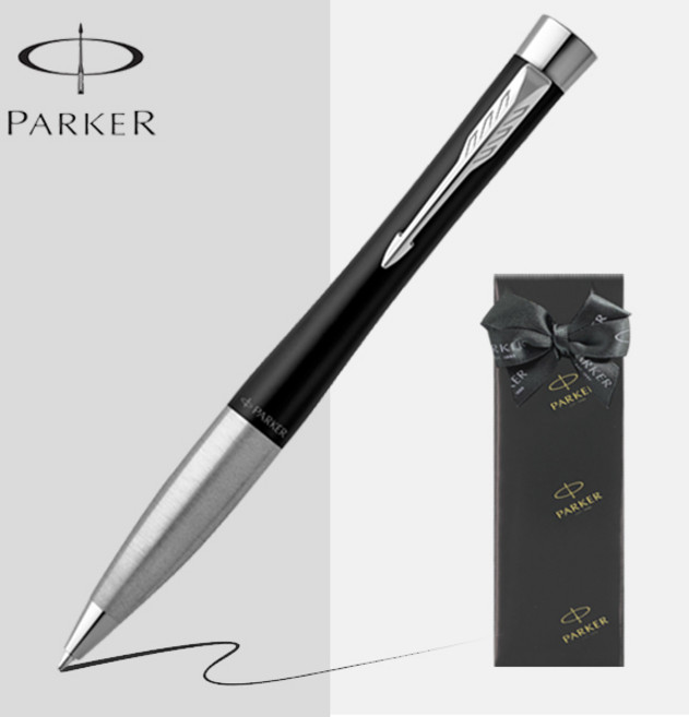 파카 볼펜 어번 트위스트 [무료선물포장], 매트 블랙 CT, 1개