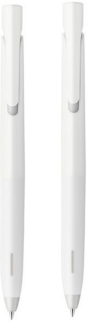 제브라 블렌 젤잉크팬 0.7mm, 화이트바디 + 블랙잉크, 2개