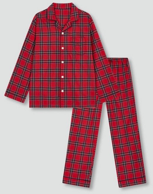 JAJU (이월) 남 플란넬 멀티체크 파자마 세트 J214401119 532093