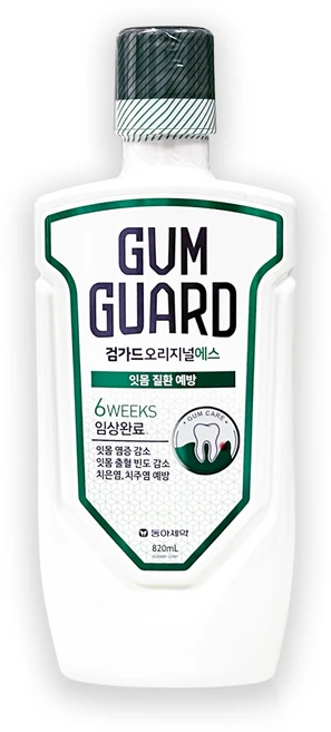 검가드 동아제약 오리지널 에스 가그린, 820ml, 1개 - 쿠팡