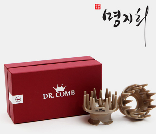 명지희 닥터콤 은괄사 두피관리 괄사빗, 2개