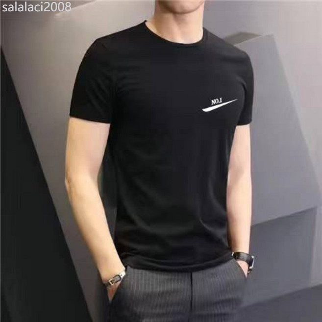 買一送一高品質夏季男士短袖t卹青少年打底衫圓領圓領休閒男上衣
