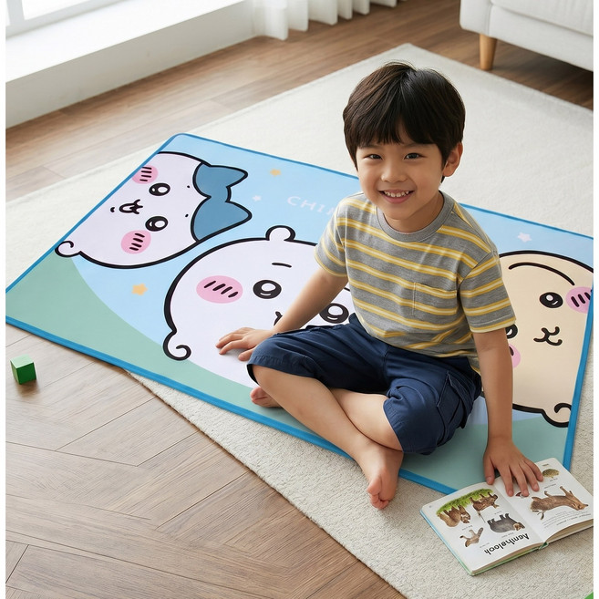 먼작귀 캐릭터 방수 돗자리 피크닉 매트 어린이집 소풍 도시락 매트 1인용, 혼합