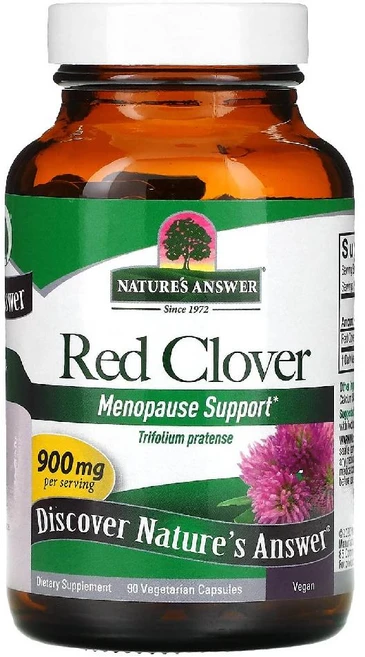네이처스앤서 레드 클로버 붉은 토끼풀 Red Clover 900mg 베지캡슐 90정, 1개 - 쿠팡