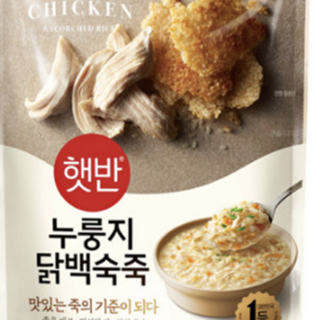 누룽지 닭백숙 죽 간편 조리 가슴살 소화 몸보신 환자 식사 대용, 1개, 420g