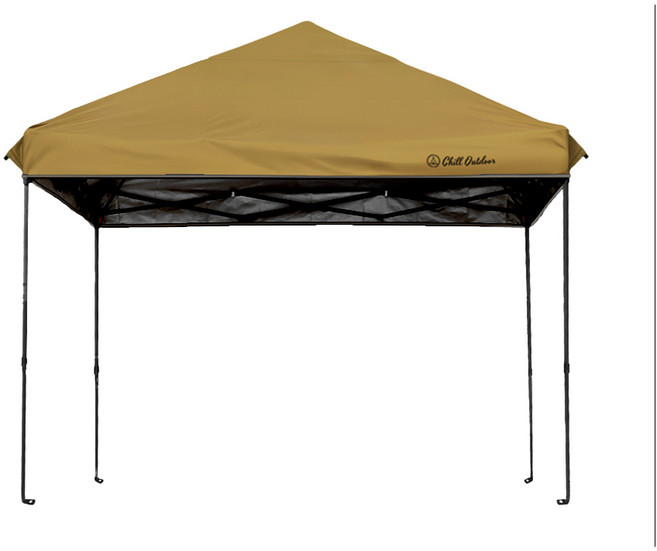 Chill Outdoor 速開客廳帳, 沙之萩速開客廳帳(黑膠款-沙色), 沙色黑膠, 客廳帳