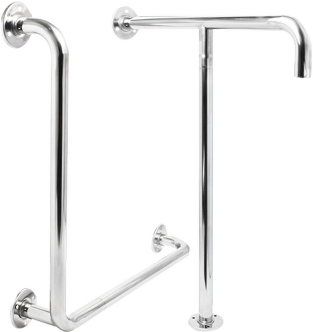 한솔 양변기 장애인안전손잡이 L/T형 세트, 1개, 혼합색상