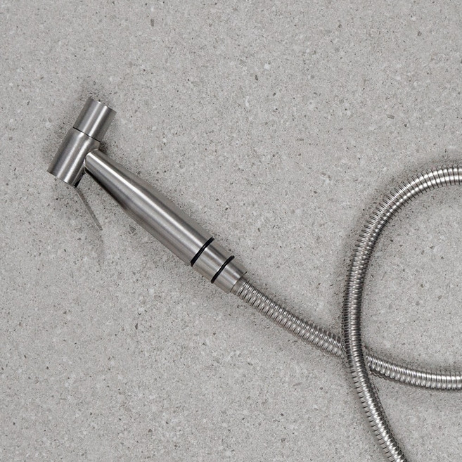 바르샤 무광 욕실 베란다 청소 올스텐 스프레이건 SUS304 스테인레스 분사기 세트, 실버, 1세트