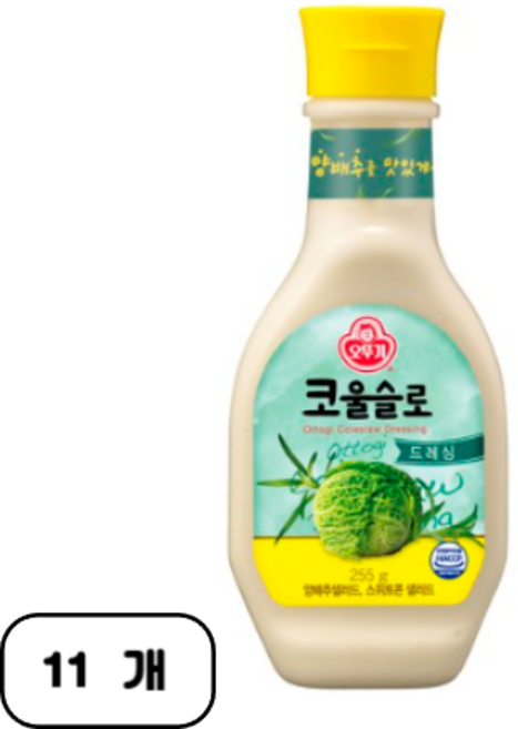 오뚜기 코울슬로드레싱 255g, 11개