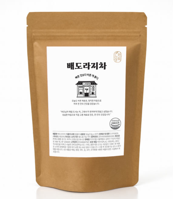 느린상회 국내산 배도라지차 티백, 30g, 1개