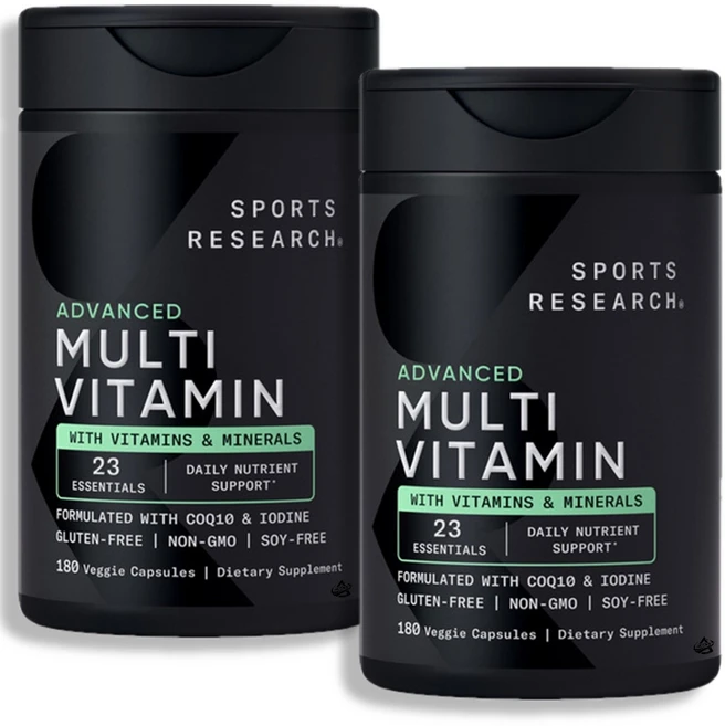 Sports Research 스포츠 리서치 어드밴스드 멀티비타민 180, 2개, 180정 - 쿠팡