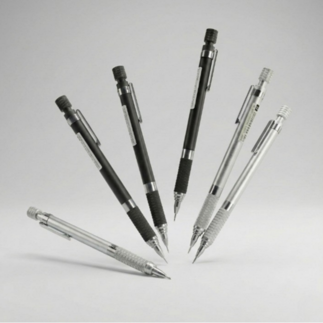 빌픽 필기감 좋은 저중심 메탈 샤프, 2개, 0.5mm