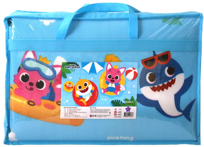 소확행몰 아기상어 캐릭터 핑크퐁 피크닉 매트 돗자리 키즈 캠핑, 아기상어 핑크퐁