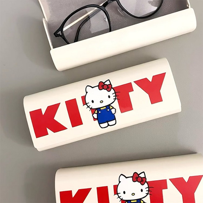 키티 슬림 안경 케이스 안경집 선글라스 보관함 귀여운 고양이 캐릭터 파우치 필통