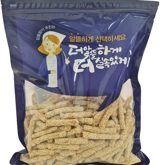 [가성비 대용량 ] 구운참마깨스틱 건강간식 다이어트간식 참마간식 참깨간식 어르신간식 부모님간식 간편간식 명절선물 전통간식 사무실간식, 1개, 1kg - 쿠팡