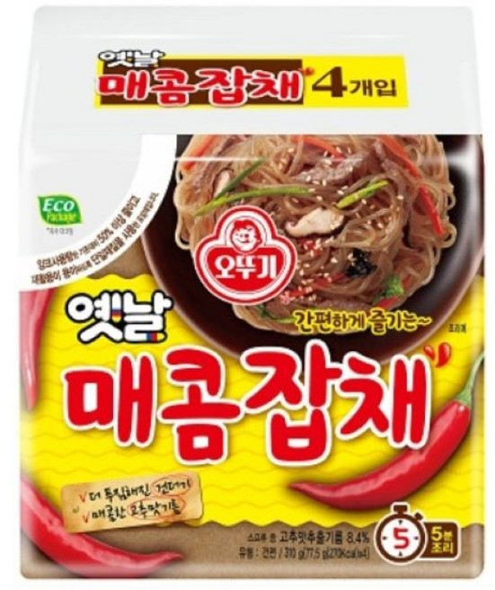 오뚜기 옛날 매콤잡채 (사탕증정), 4개