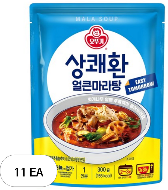 오뚜기 상쾌환 얼큰마라탕, 300g, 11개