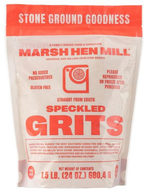 MARSH HEN MILL 얼룩덜룩한 가루 - 노란색과 흰색 옥수수 돌 가루의 가보 혼합 크리미한 구식의 장점 글루텐 프리 첨가물 없음 순수 천연 24온스 팩, 680.4g, 1개