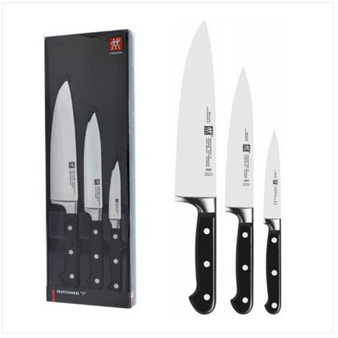 독일 헹켈 35602-000-0 프로페셔널S 셰프 나이프 칼세트 3P 요리 조리 다용도 선물용 업소용 가정용, 1세트, 세프나이프 칼 200mm + 세프나이프 칼 160mm + 세프나이프 칼 100mm