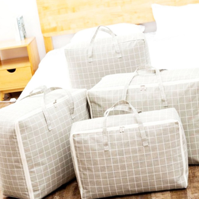 이불 가방 이불함 정리 수납박스 정리 수납함 패브릭, 트리(중), 1개