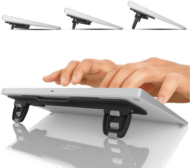 GPG2 ESC Flip 노트북 키보드 각도 조절 스탠드 받침대 맥북킥플립 3단계 높이 조절 플립 타입 (정품)- 흔적없이 떼내어 물세척 후 재사용 가능한 고품질 마이크로 석션패드, 1개