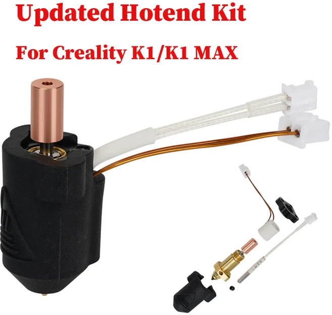Creality K1 Max Ender 3 V3 KE CR-M4 Vyper Kobra Sovol SV06 plus/SV07 용 바이메탈 도금 구리 경질 강철, 10 Hotend KIT, 03 0.4mm