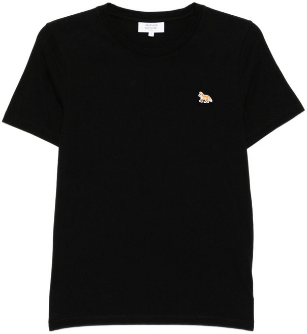 메종키츠네 로고 자수 티셔츠