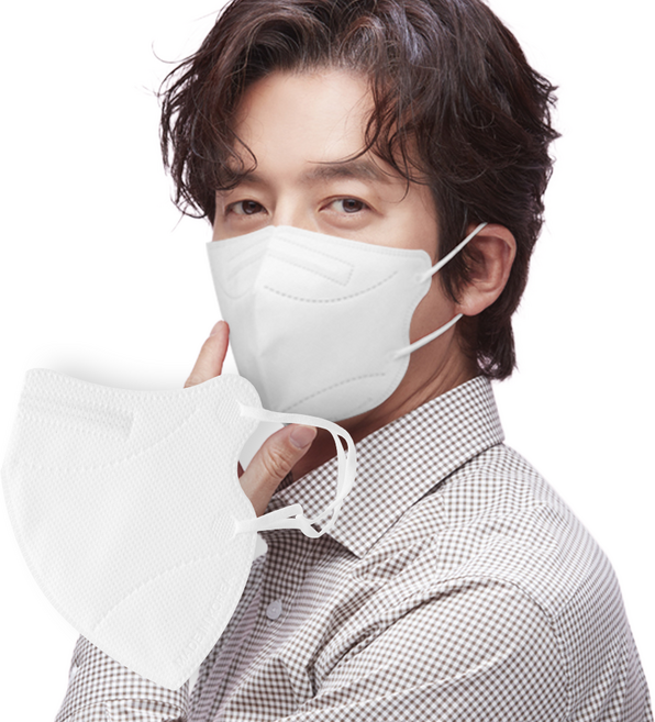 케이바이오 KF94 새부리형 마스크 대형, 화이트, 4개, 25매입