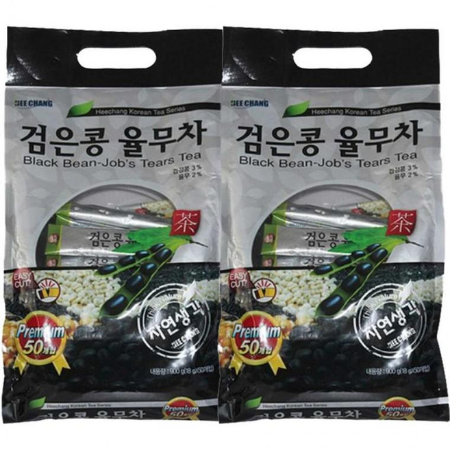 희창 검은콩 율무차 100T (50T입x2박스), 18g, 2박스, 50개입