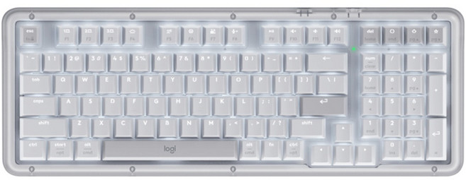 로지텍 K98M 알토 키 맞춤형 무선 기계식 키보드, 화이트, 대리석 축, 제조사축