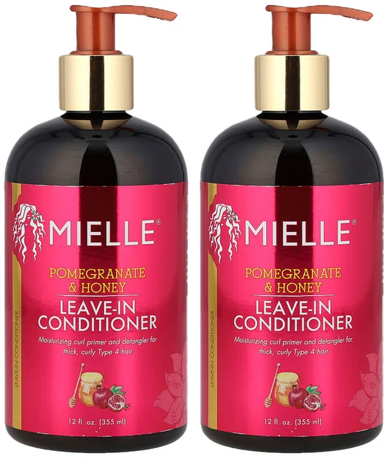 Mielle 미엘 리브-인 컨디셔너 포메그레이트 허니 석류 꿀, 355ml, 2개 - 쿠팡