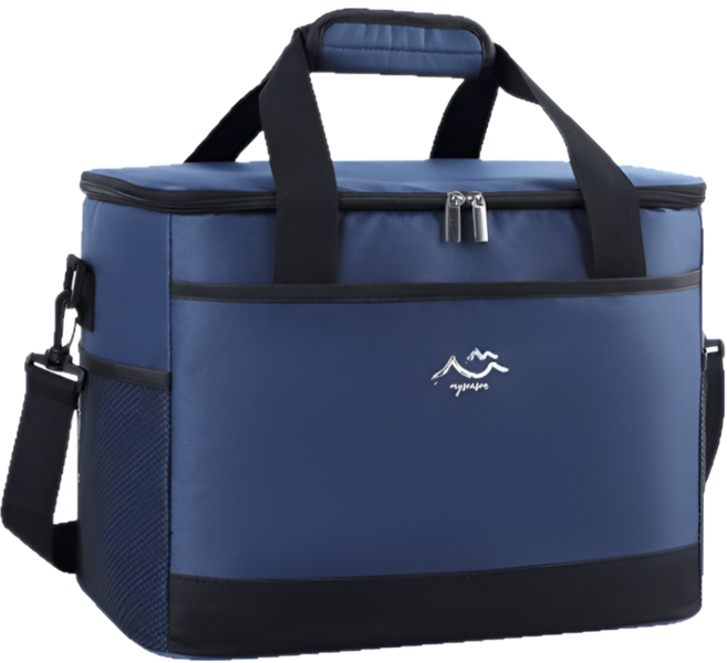 맘초이스 캠핑 피크닉 보온 보냉백 25L 대용량, 네이비, 1개