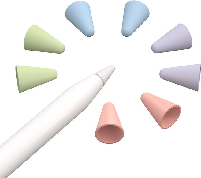 PZOZ 애플펜슬 펜촉커버 팁 보호 케이스 2세대 1세대 호환, 1개, 혼합 8개