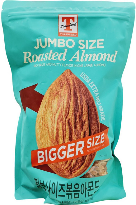[T STANDARD] 미국산 볶음 아몬드 1KG, 1개