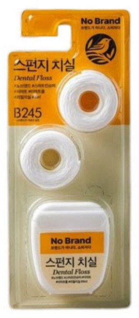 [노브랜드] 스펀지 치실 3입 x 2개 깨끗한 / 대용량, 3개입