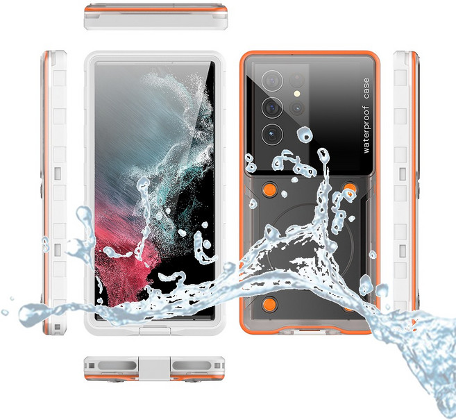 모든지 갤럭시Z 플립5 케이스 박스프로 멀티 심플 방수케이스, 화이트(6024)