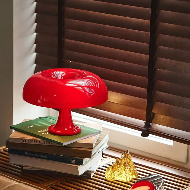 북유럽 3색 버섯등 거실 무드등 단스탠드 조명 7colors, 레드-삼색변환램프증정