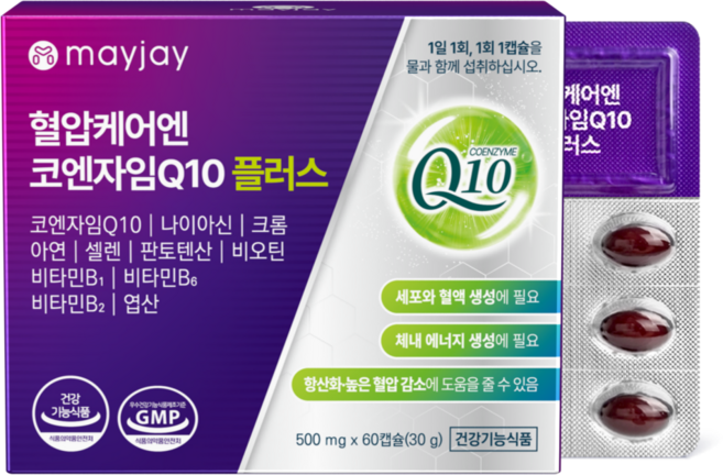 코큐텐 코엔자임 q10 플러스 혈압 메이제이, 1개, 60회분
