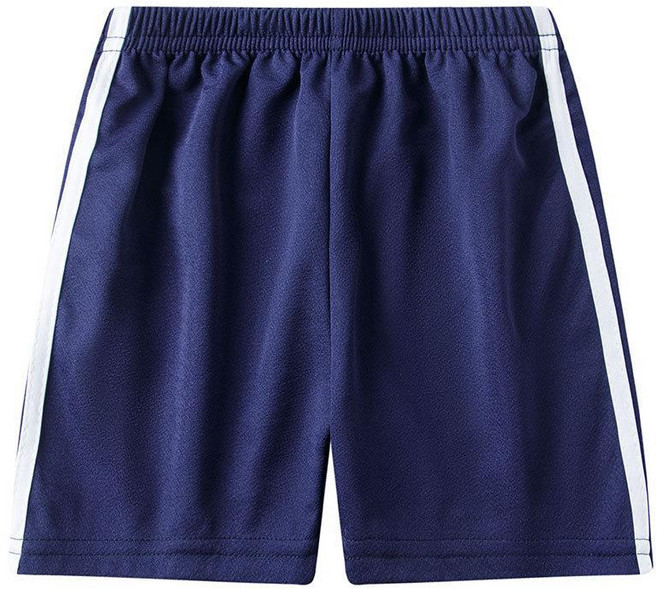 兒童運動短褲 夏季男童休閒褲女童五分褲薄款條紋熱褲子