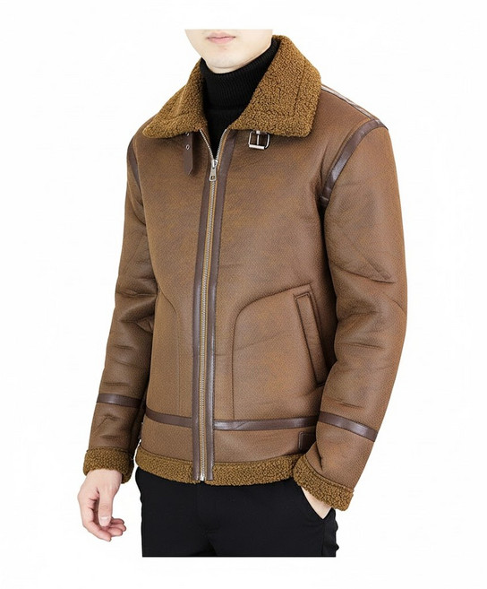 디얼픽 남자무스탕 스웨이드 재킷 겨울 양가죽 자켓