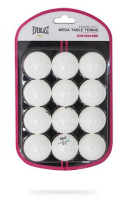 에버라스트 베가 3성 탁구공 ABS 12p, 화이트, 1개, 12개입