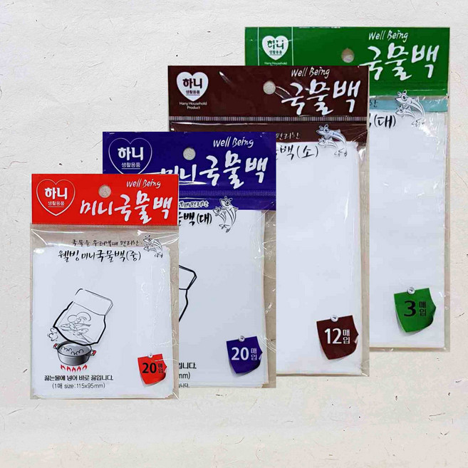 일회용 국물백 티백 다시백 육수백 다사망 다시팩 멸치망 미니 소 중 대, 3번_웰빙국물백(소)12매, 소(S)