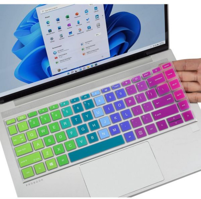 HP Probook 440 445 G8 G9 G10 14인치 2023년형 컬러풀 키보드 커버 640 G7 노트북 프로텍터 스킨프로북 G5 G6 G11에 맞지 않음 Rainbow, 1개