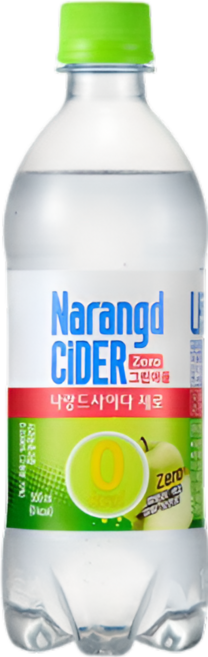 나랑드 사이다 그린애플, 500ml, 10개