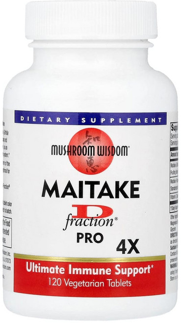 머쉬룸위즈덤 마이타케 D 프랙션 프로 베지터블 타블렛, 1개, 120정