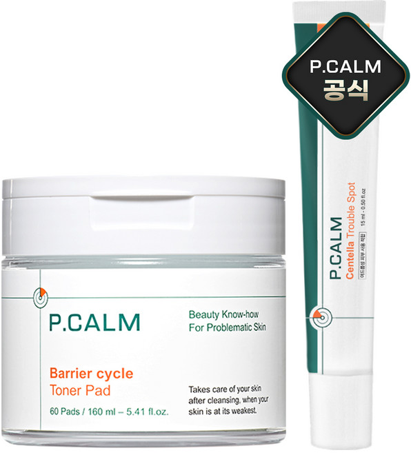 베리어사이클 토너패드 60매 + 센텔라 트러블 스팟 15ml, 60매입, 1개